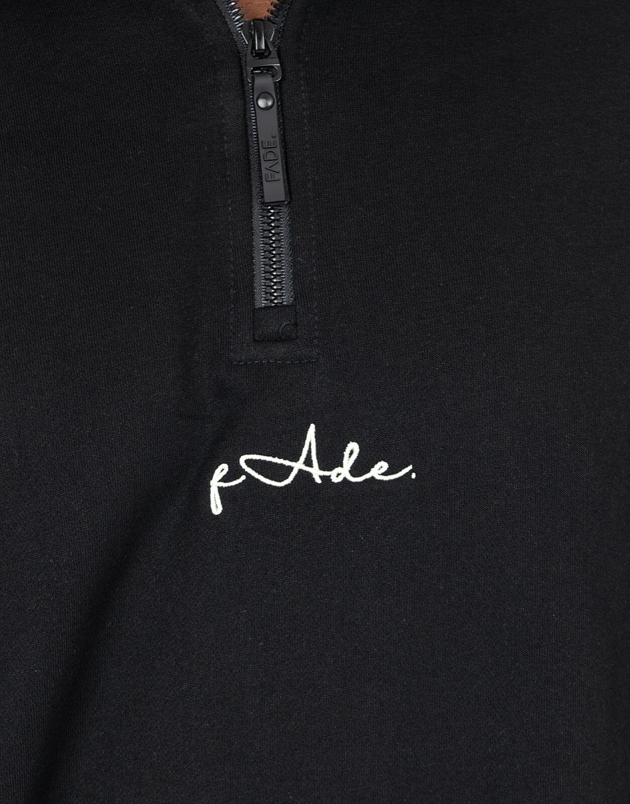 Fade Signature Quarterzip Sweatshirt Black - Subwear