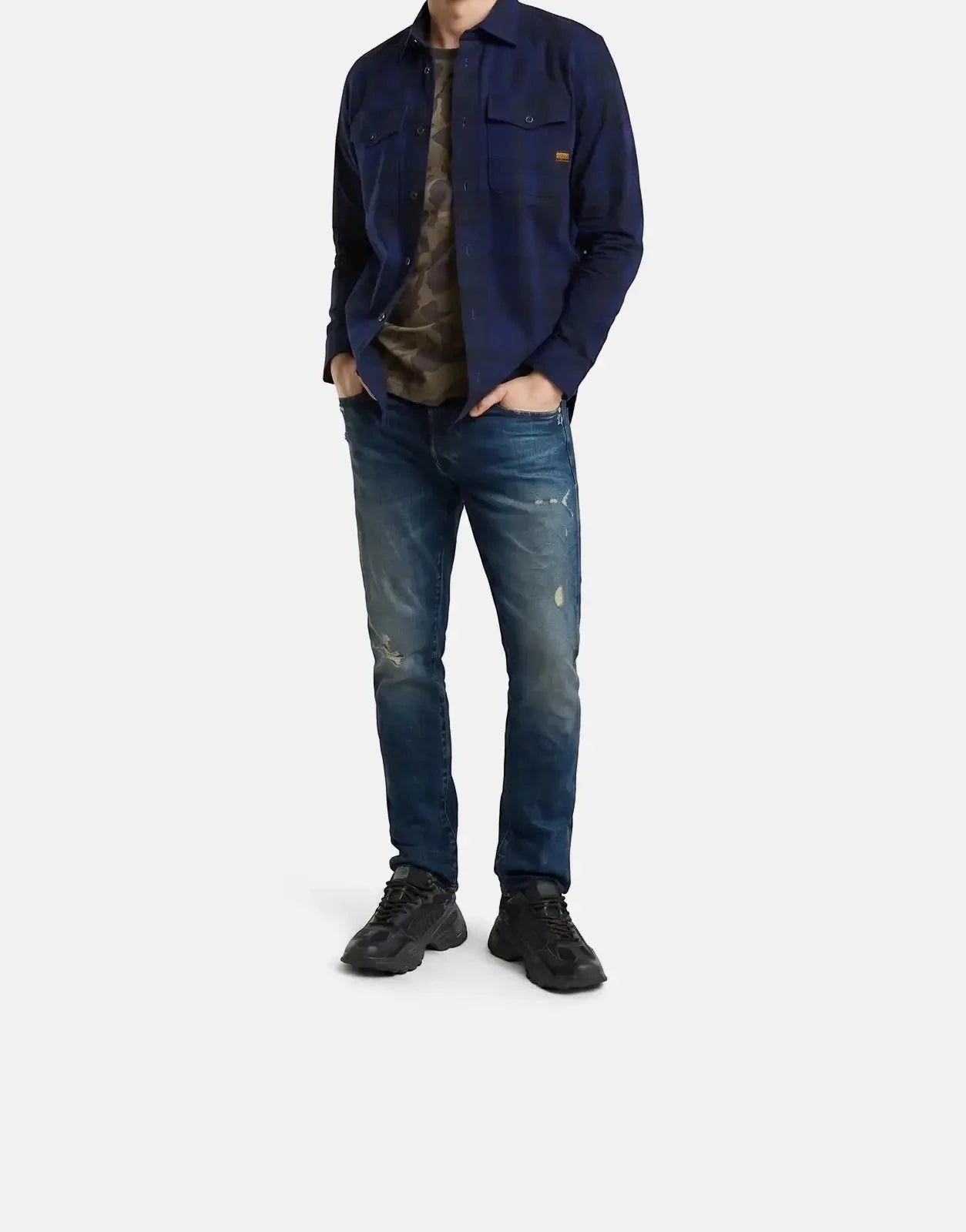 G-Star RAW 3301 Slim Worn In Mountain Jeans - Subwear