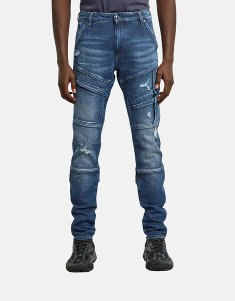 AIRBLAZE 3D SKINNY スキニーデニム ダークブルー G-Star RAW Men's Airblaze 3D Skinny Jeans, Faded Blue