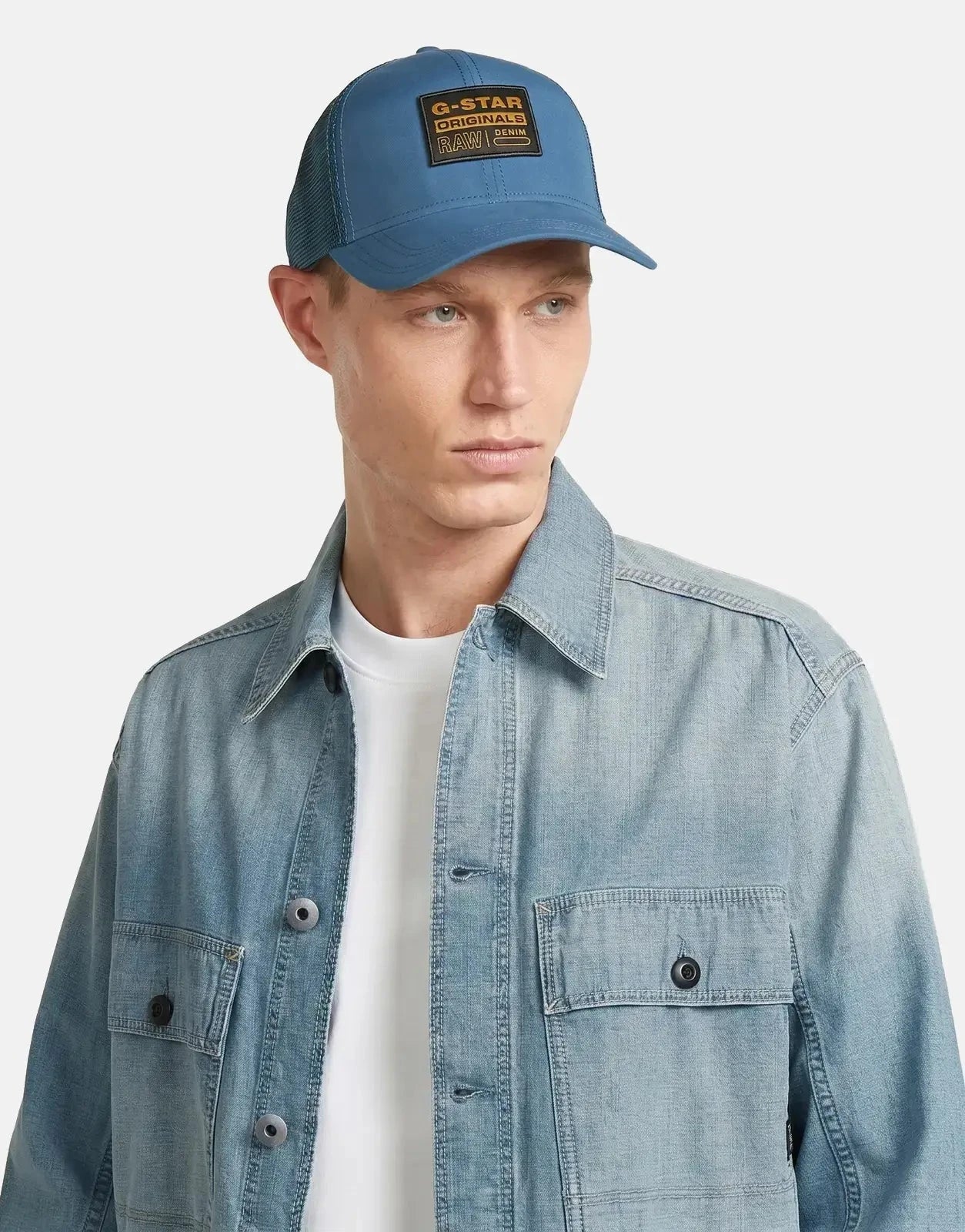 G-Star RAW Baseball Trucker Cap Rank Blue - Subwear