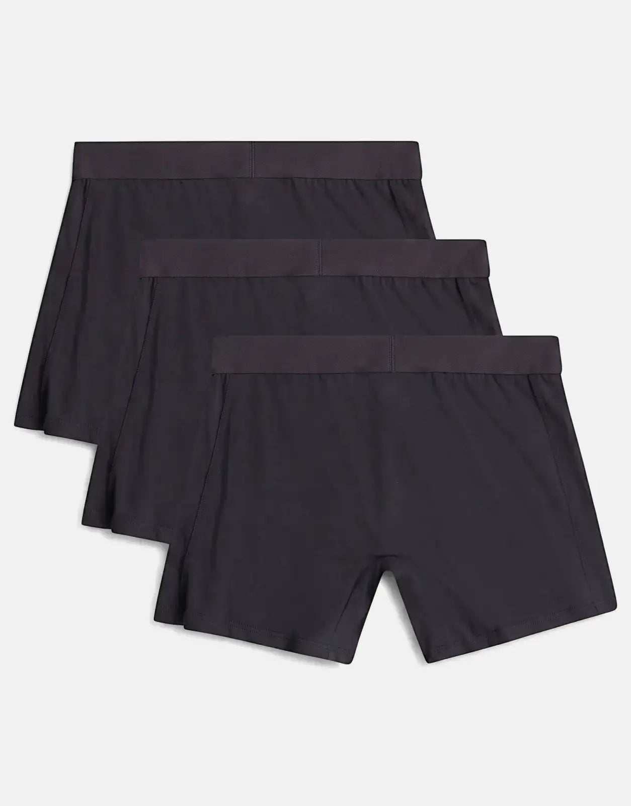 G-Star RAW Boxer Brief 3 Pack in black, three boxer briefs with elastic waistband, front view.