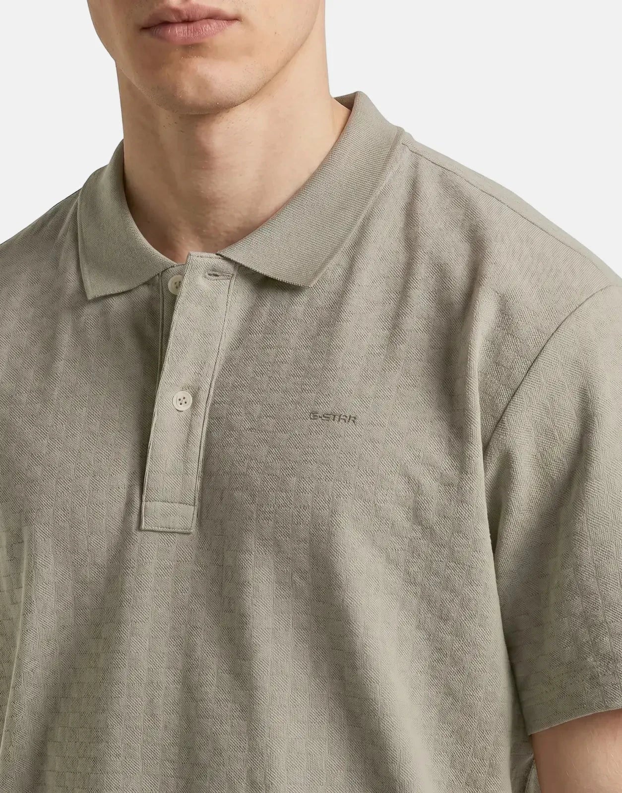 G-Star RAW Core Regular Jacquard Elephant Skin Polo Shirt - Subwear