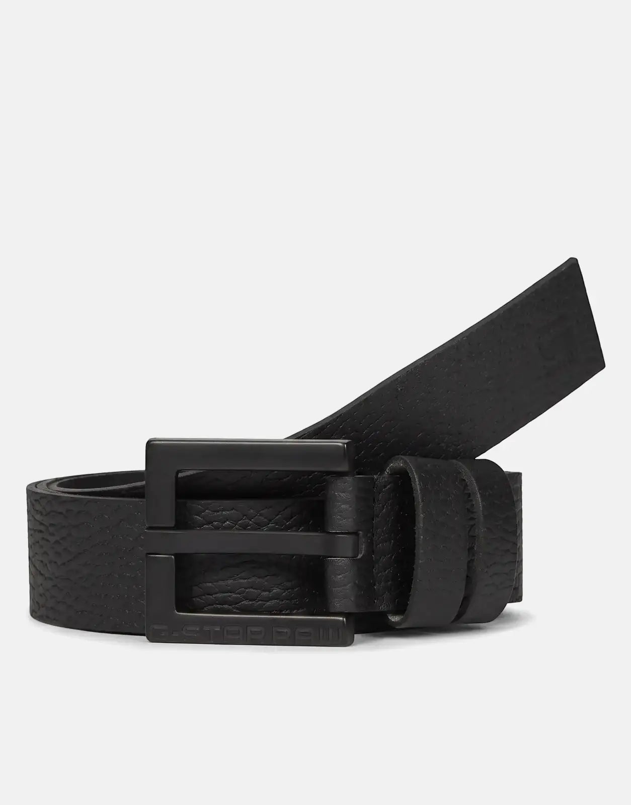 G-Star RAW Duko Black Belt, made of textured material with a matte black buckle featuring the brand's logo.