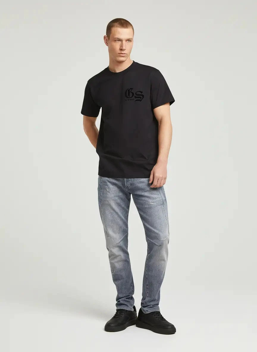 G-Star RAW Flock Back Graphic Black Loose T-Shirt - Subwear
