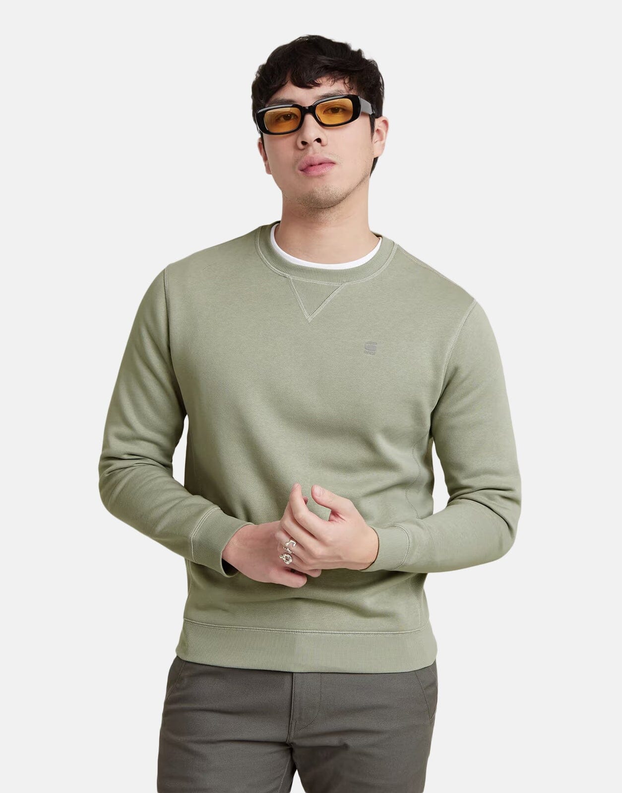 G-Star RAW Premium Core Sweatshirt Green - Subwear
