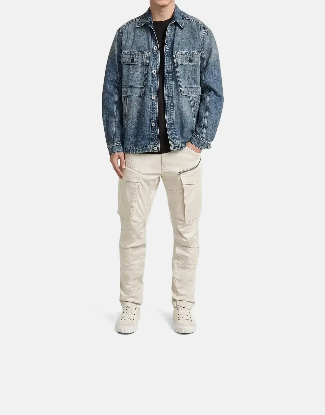 G-Star RAW Rovic Zip 3D Regular Tapered Whitebait Pants - Subwear