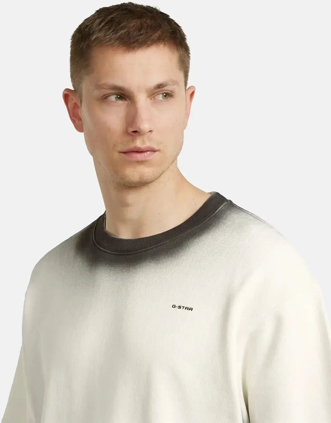 G-Star RAW Sprayed Relaxed Milk Black Sweatshirt - Subwear