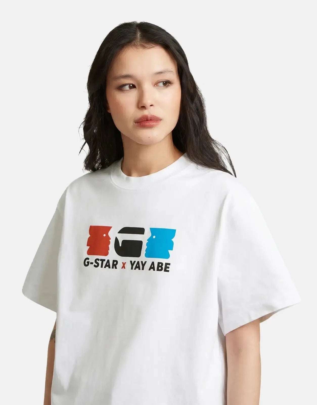 G-Star RAW x Yay Abe Relaxed White T-Shirt - Subwear
