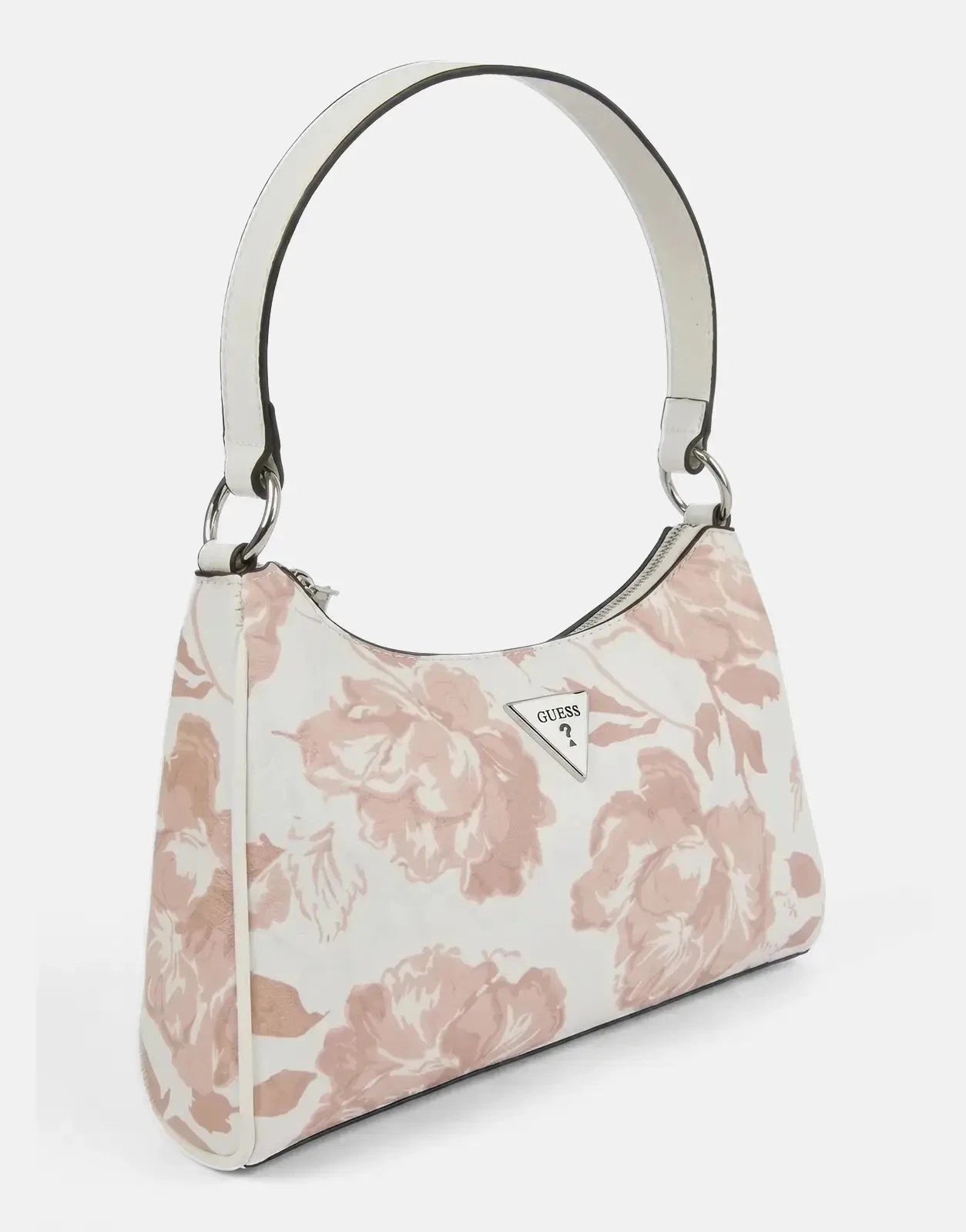 Guess Jillian Mini Top Zip White Bag - Subwear
