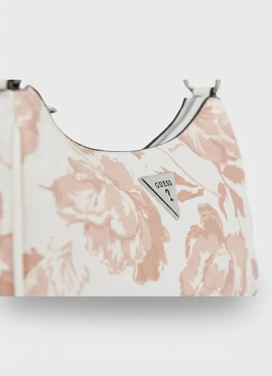 Guess Jillian Mini Top Zip White Bag - Subwear