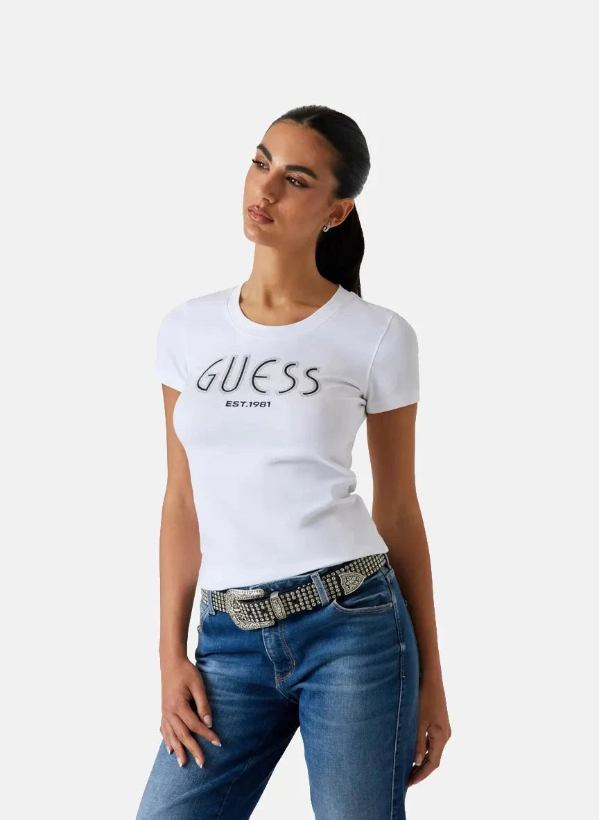 Guess Logo White T-Shirt - Subwear