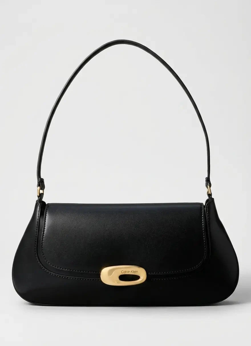 Calvin Klein Hardware Flap Shoulder Bag Black - Subwear