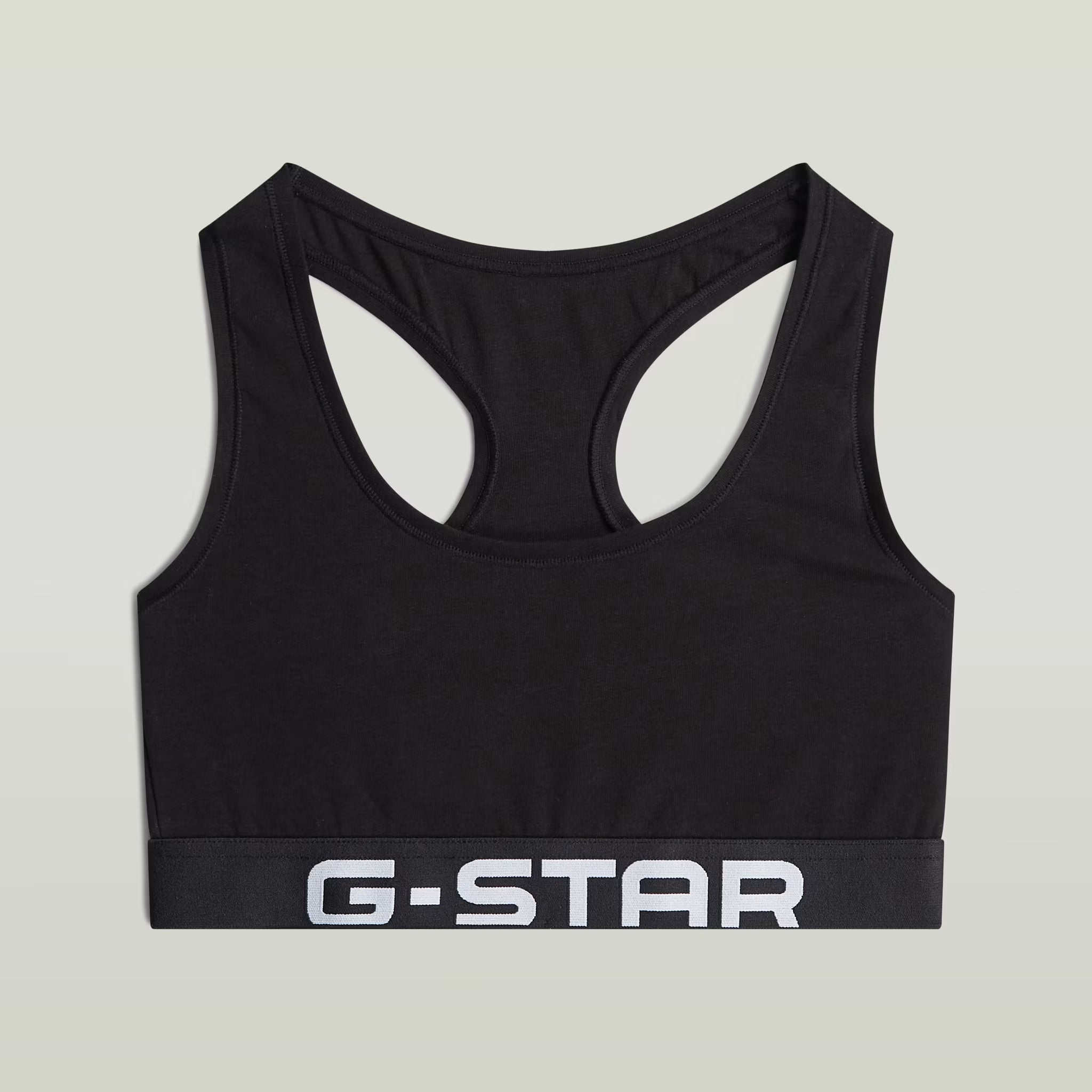 G-Star RAW Logo Racerback Bralette 2 Pack Black - Subwear