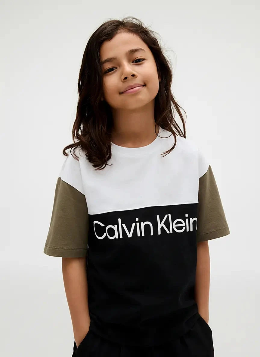 Calvin Klein Kids Blocking Black T-Shirt - Subwear