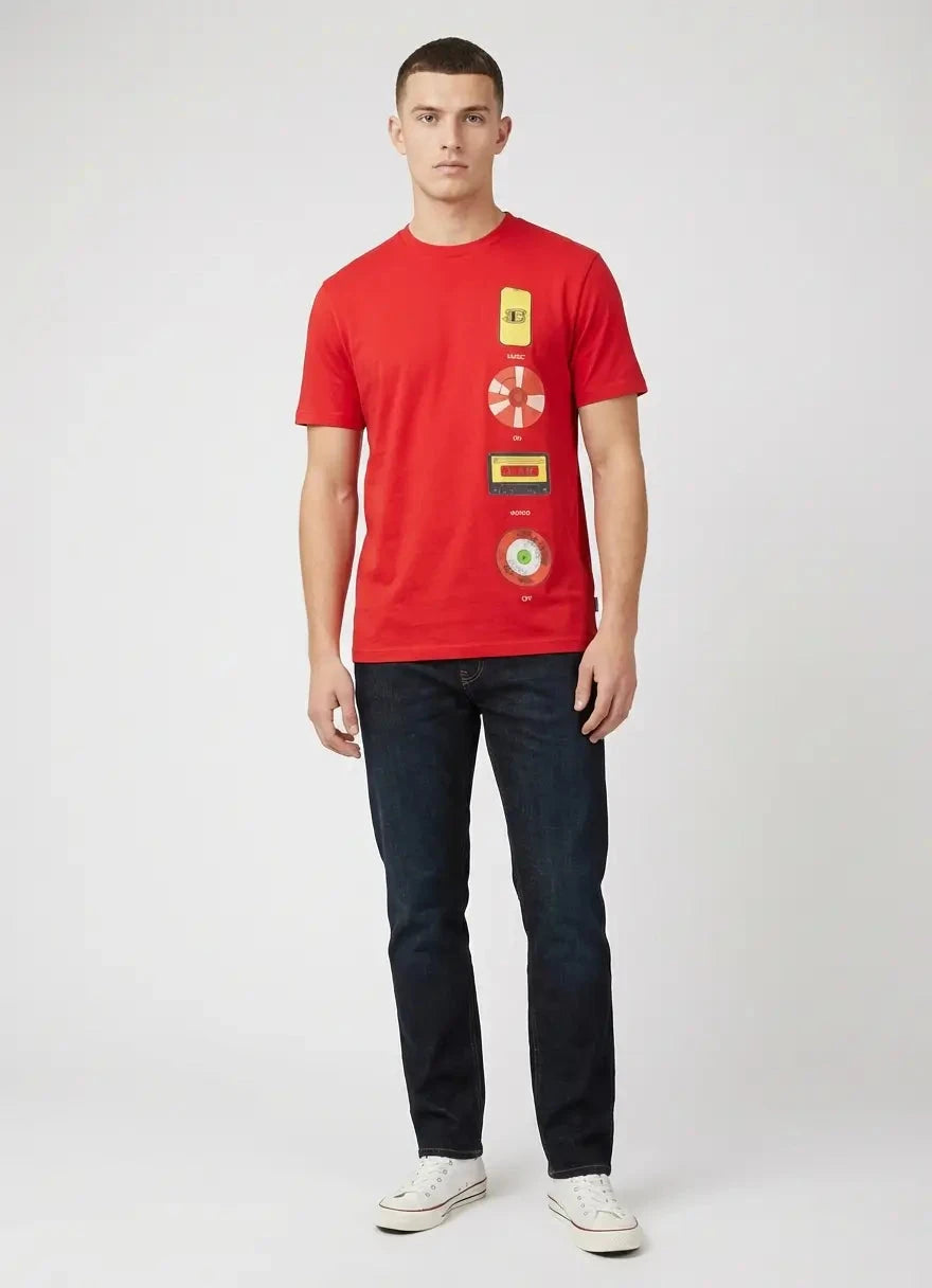 Ben Sherman Music Innovation Red T-Shirt - Subwear