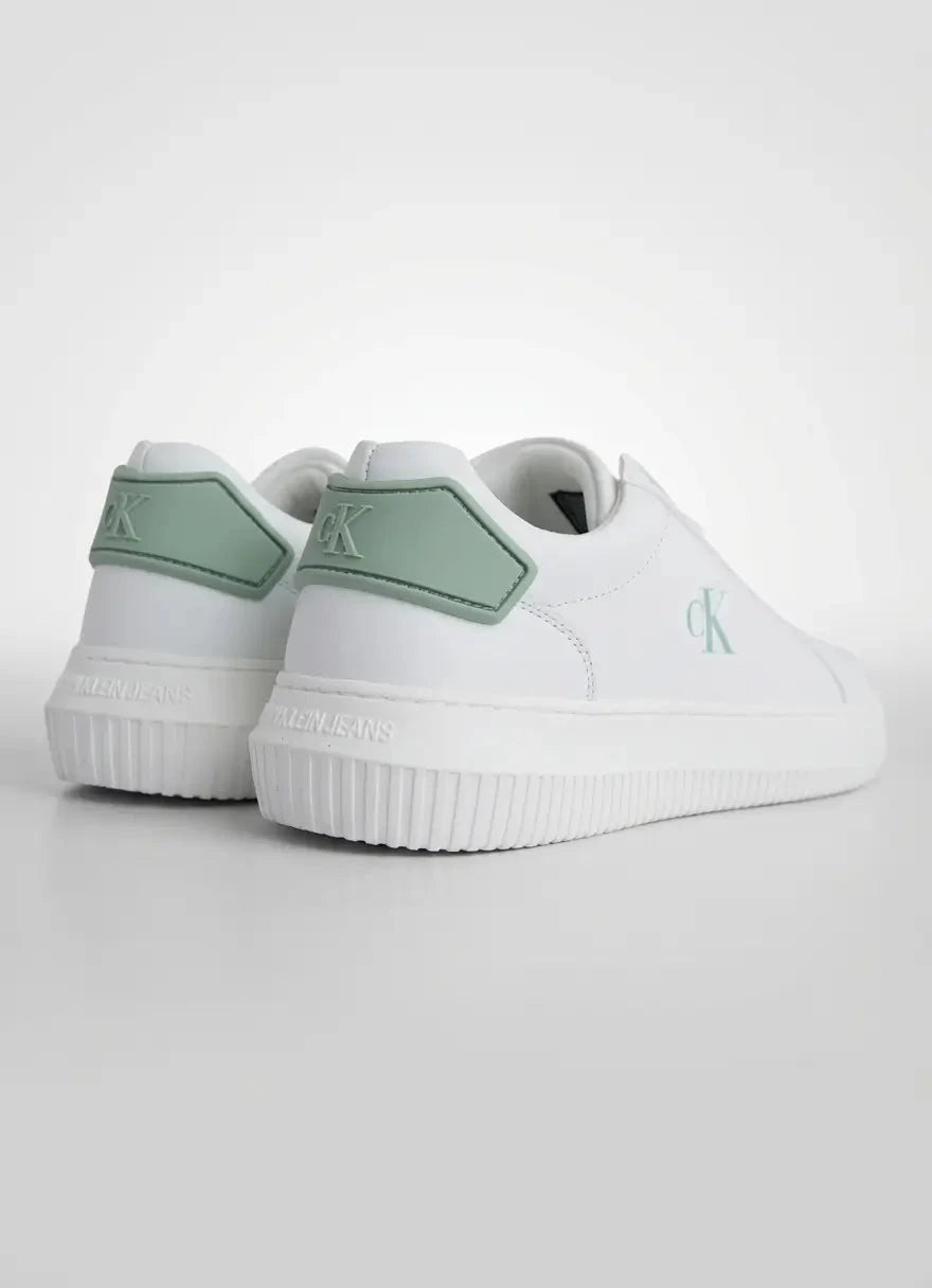 Calvin Klein Chunky Cup Sole Ru Leather White Sneaker - Subwear