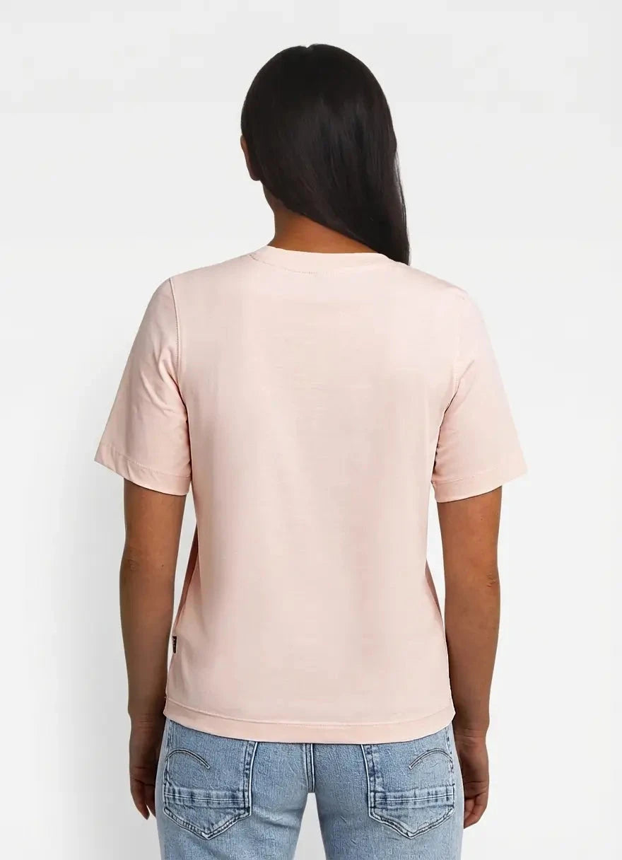 T-Shirt Donna G-Star Stripe Text Top, Manica Corta, Girocollo, Stampa A Righe