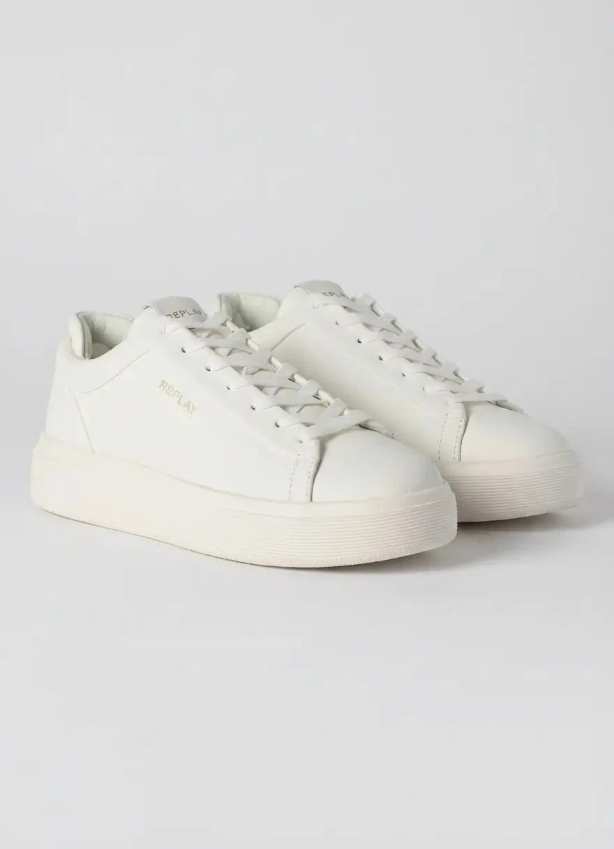 Replay Notting Double White Sneakers - Subwear