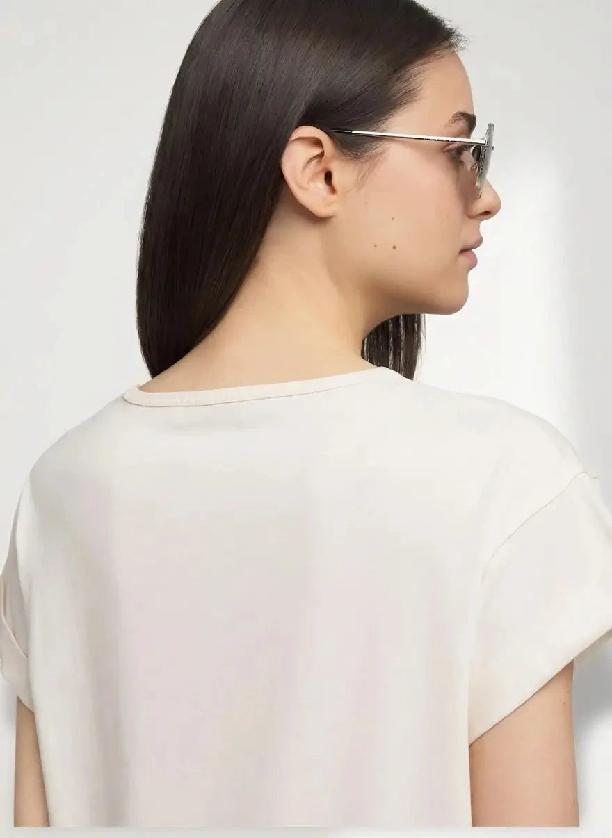 Replay Rose Winter White T-Shirt - Subwear