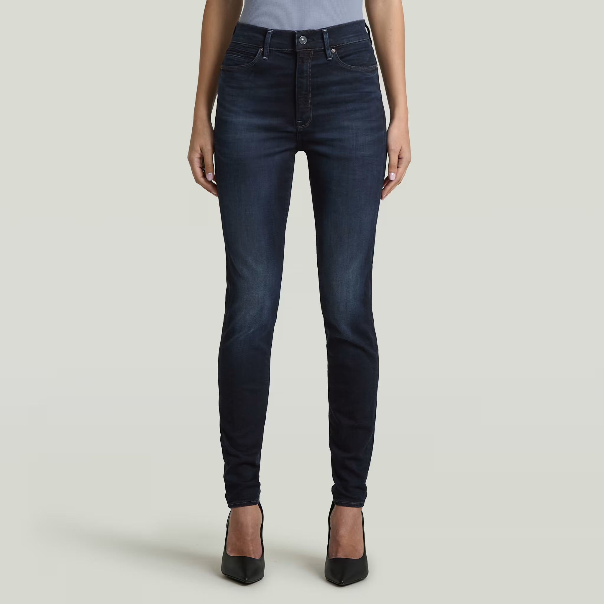 G-Star RAW Shape Skinny Jeans Dark Blue - Subwear