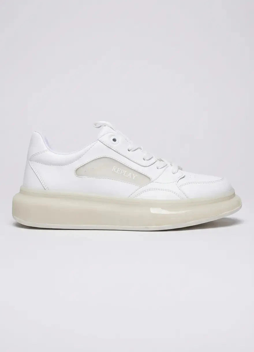 Replay Glax Clear White Sneakers - Subwear