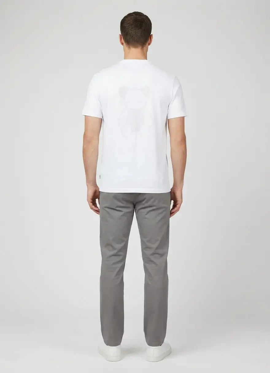Ben Sherman BS Fur Bear 260G White T-Shirt - Subwear