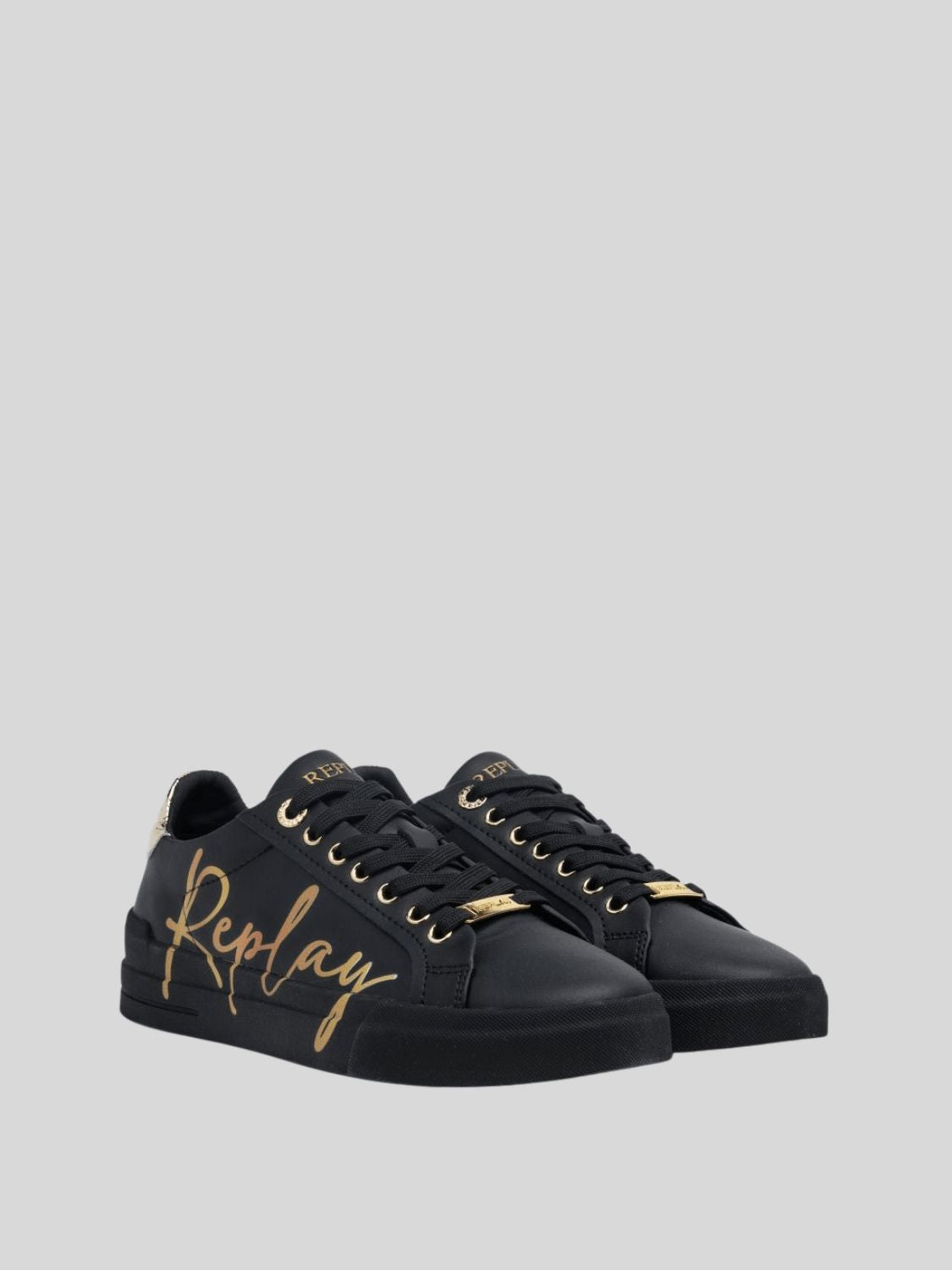 Replay Evan W Lux Black Sneakers - Subwear