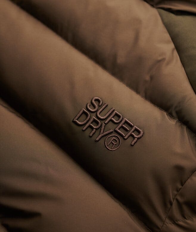 Superdry Sports Puffer Slate Brown Jacket - Subwear