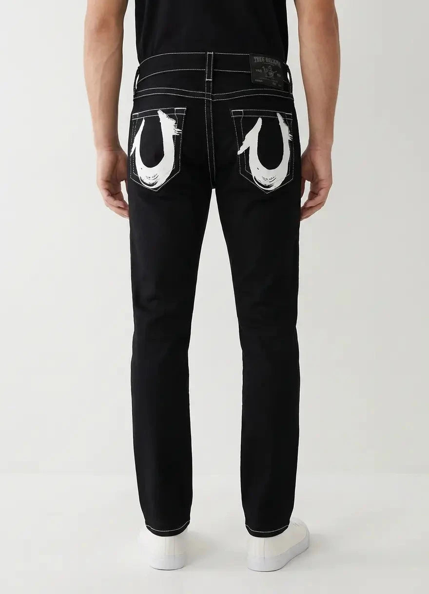 True Religion Rocco NF Painted Jeans Black - Subwear