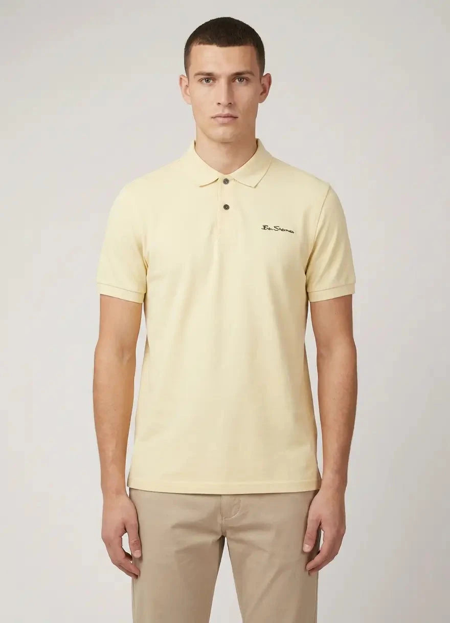 Ben Sherman Ben Polo Wax Paper Polo Shirt - Subwear