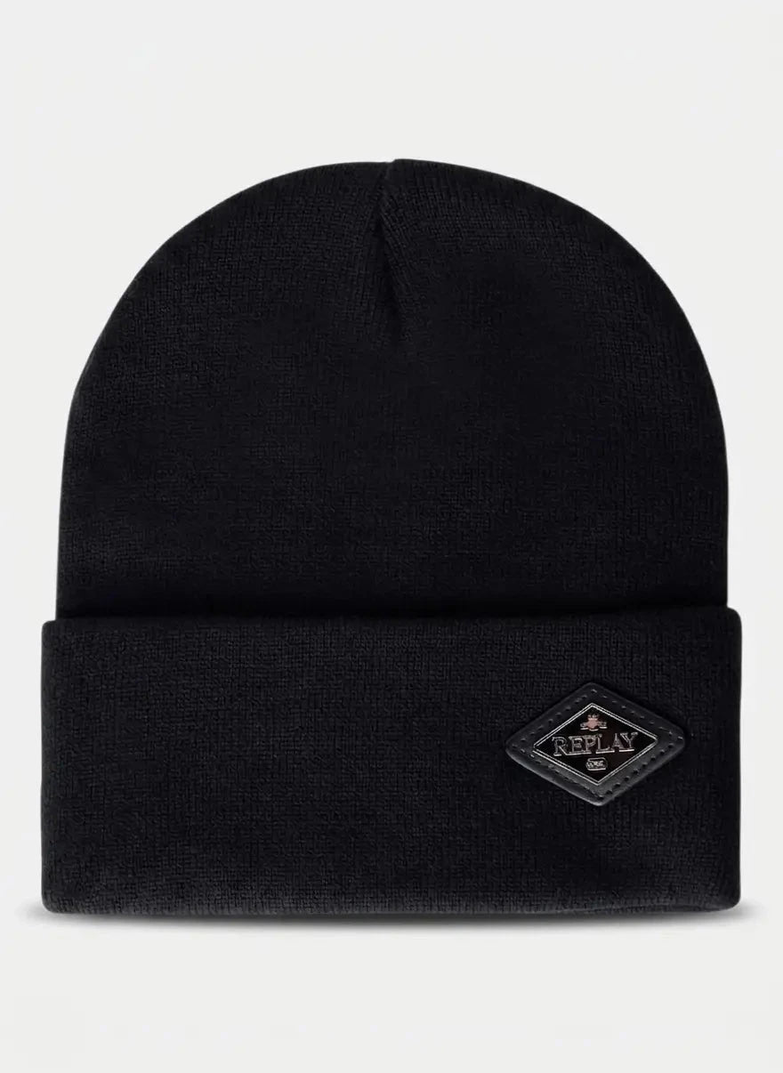 Replay Diamond Badge Black Cap - Subwear