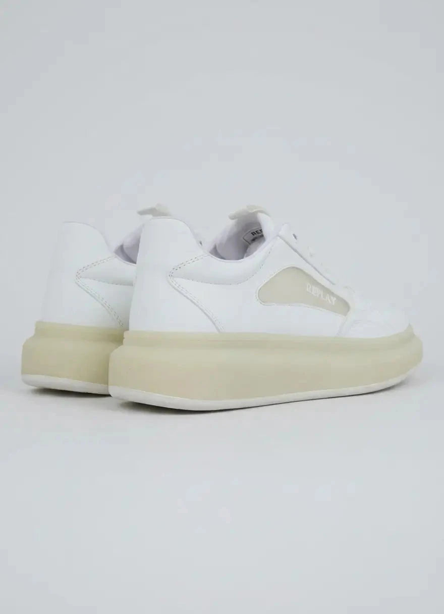 Replay Glax Clear White Sneakers - Subwear