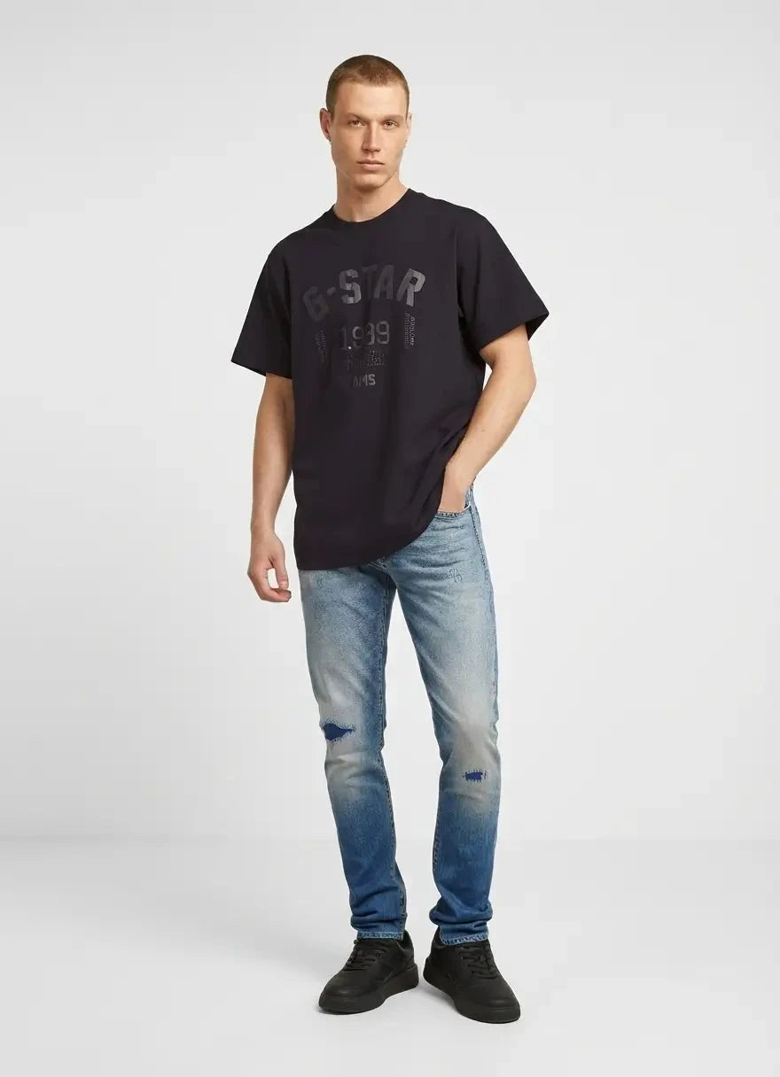 G-Star RAW 89 Back Loose Black Graphic T-Shirt - Subwear