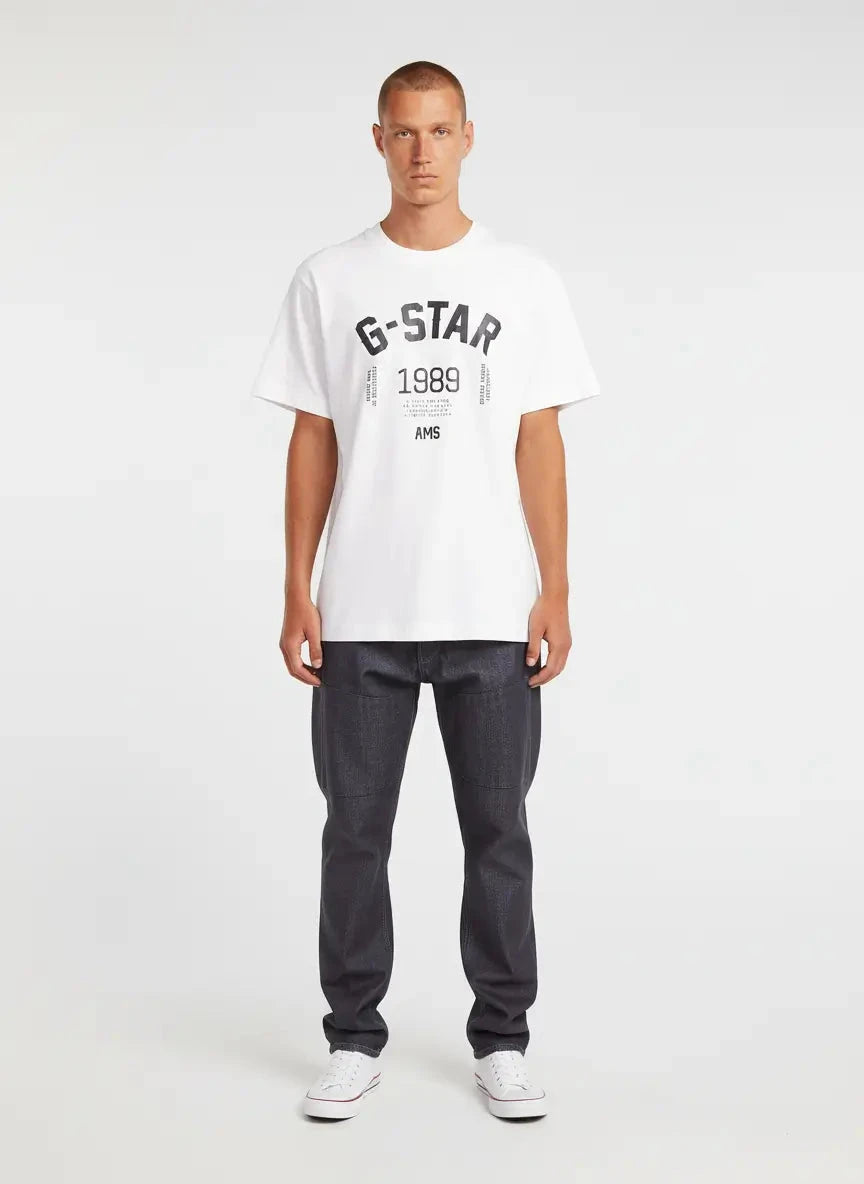 G-Star RAW 89 Back Loose White T-Shirt - Subwear
