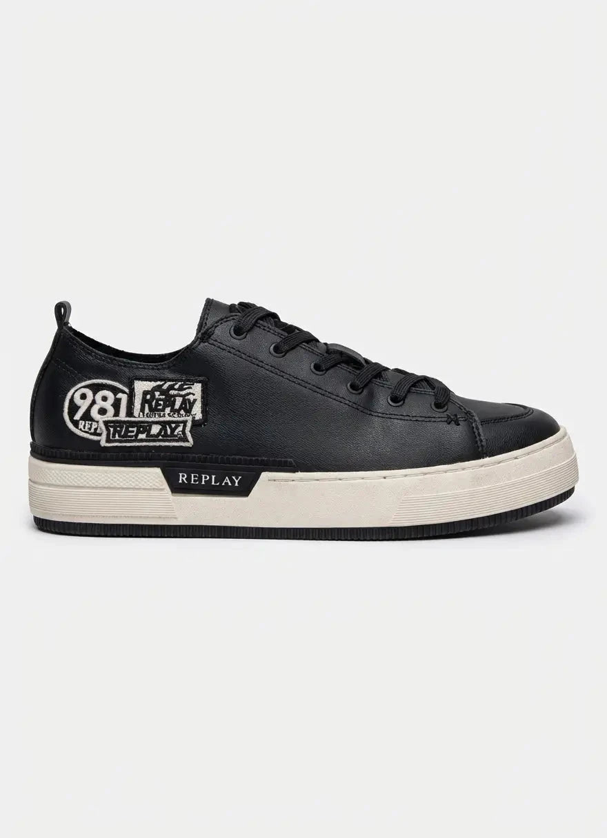 Replay Raily Low Combo Sa Black Sneakers - Subwear