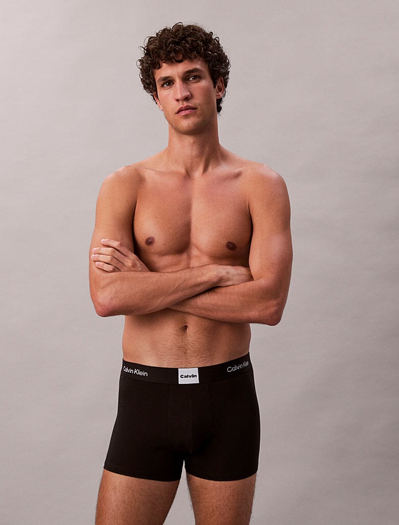 Calvin Klein 3PK Trunk Underwear Blk WB - Subwear