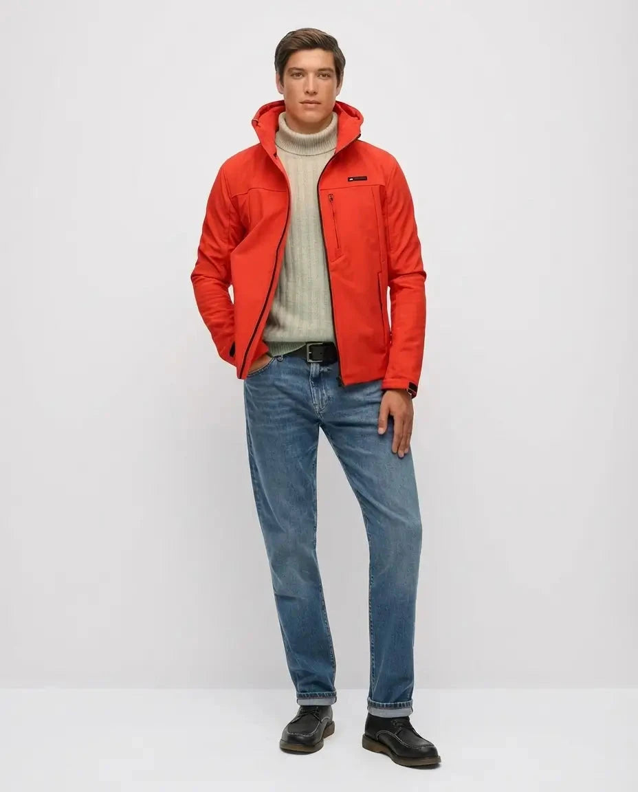 Superdry Soft Shell Lightweight Bold Orange Trekker Jacket - Subwear