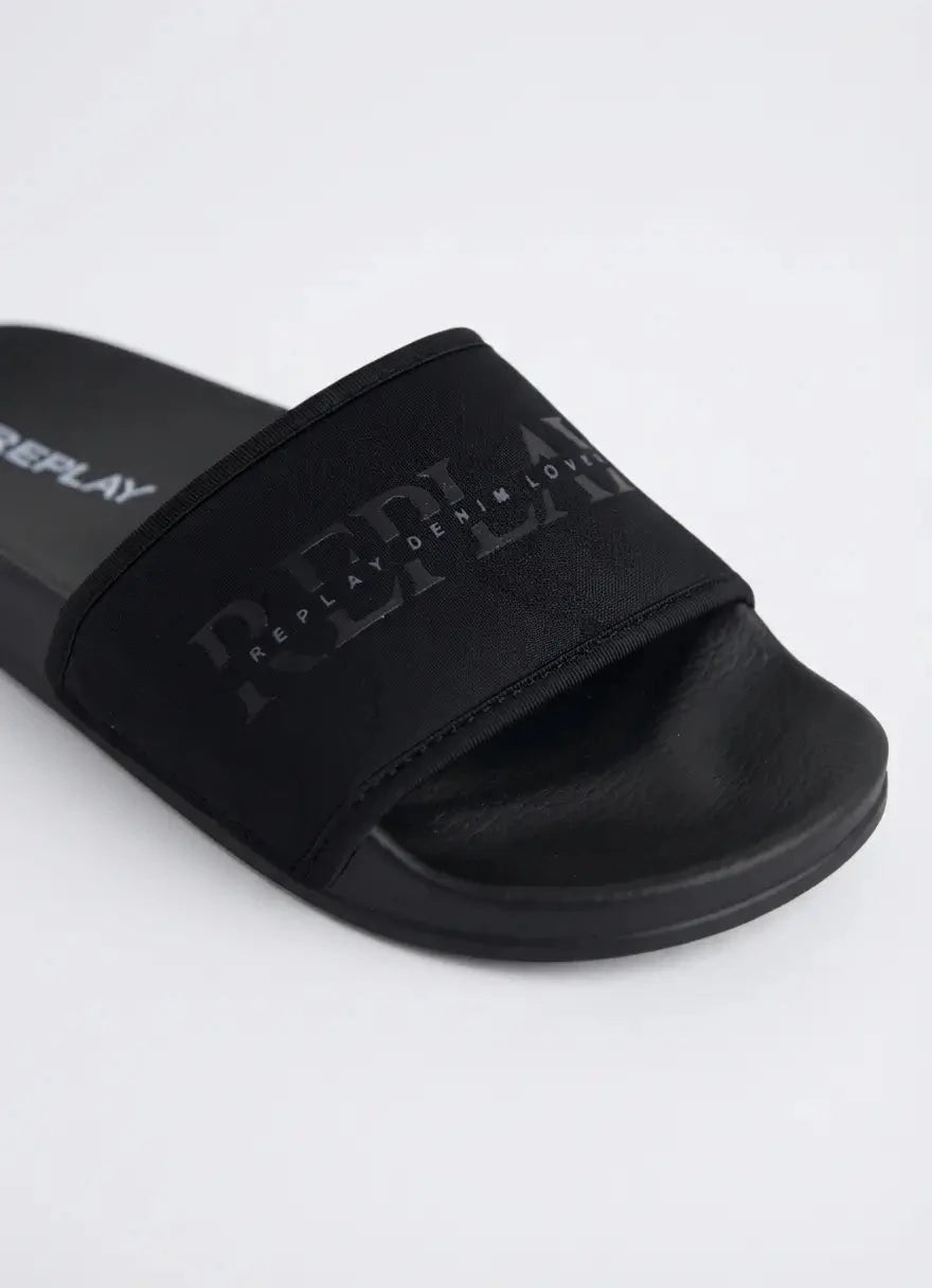 Replay Up Hidden Black Camo Slides - Subwear