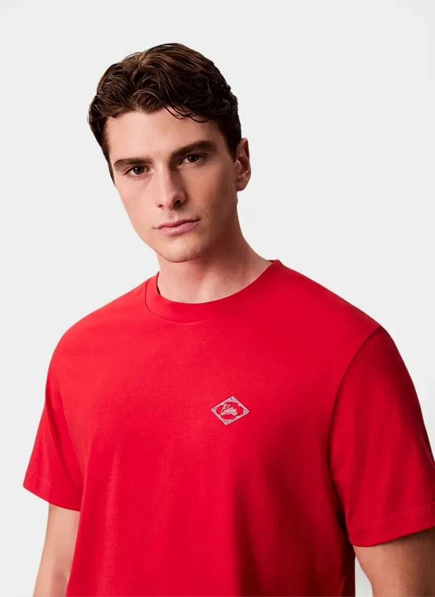Calvin Klein 20s Matchbox Graphic Red T-Shirt - Subwear