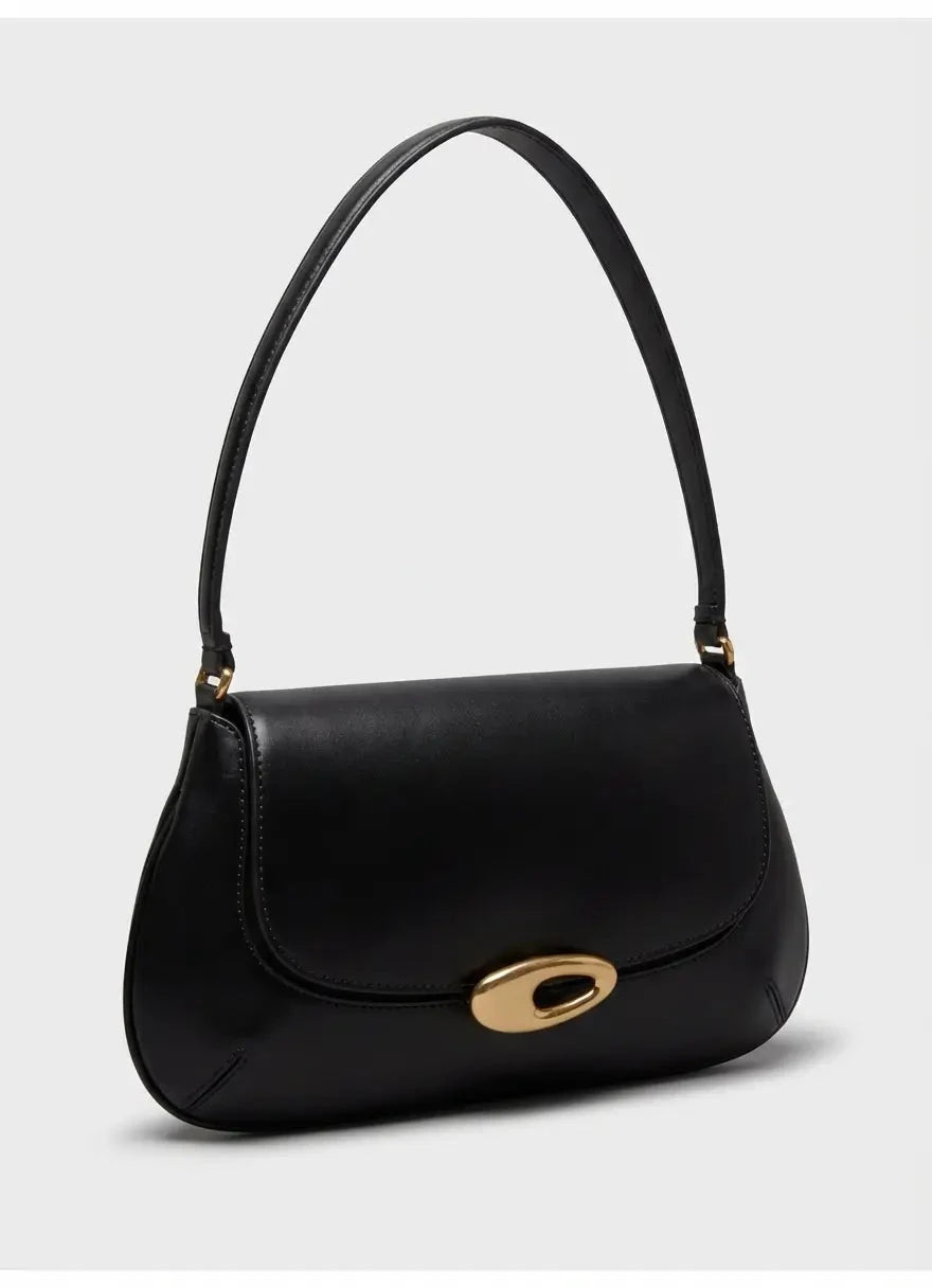 Calvin Klein Hardware Flap Shoulder Bag Black - Subwear