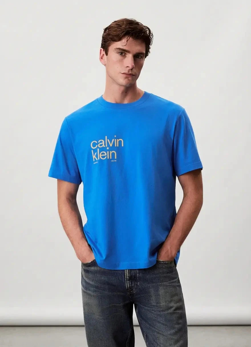 Calvin Klein Circ Graphic T-Shirt Blue - Subwear