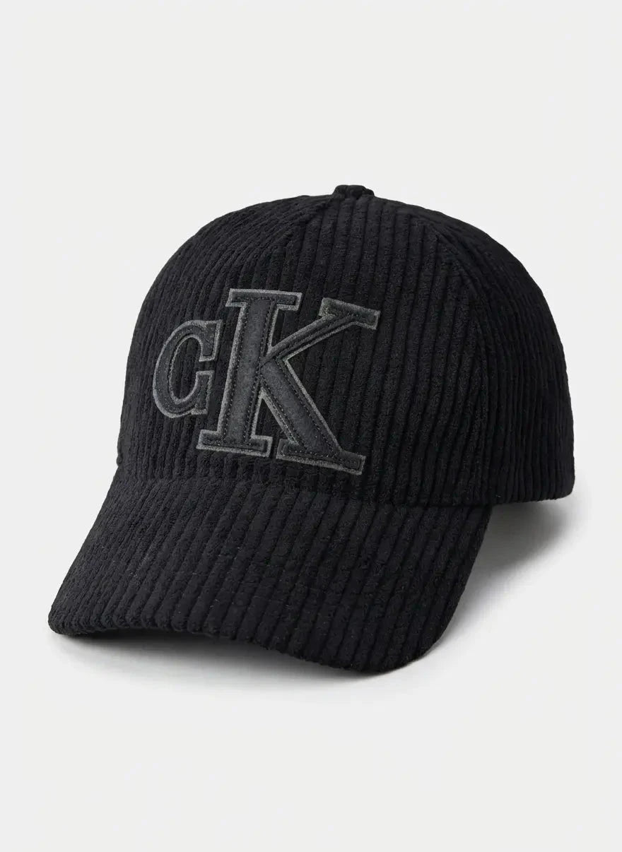 Calvin Klein Felt Monogram Black Patch Cap - Subwear