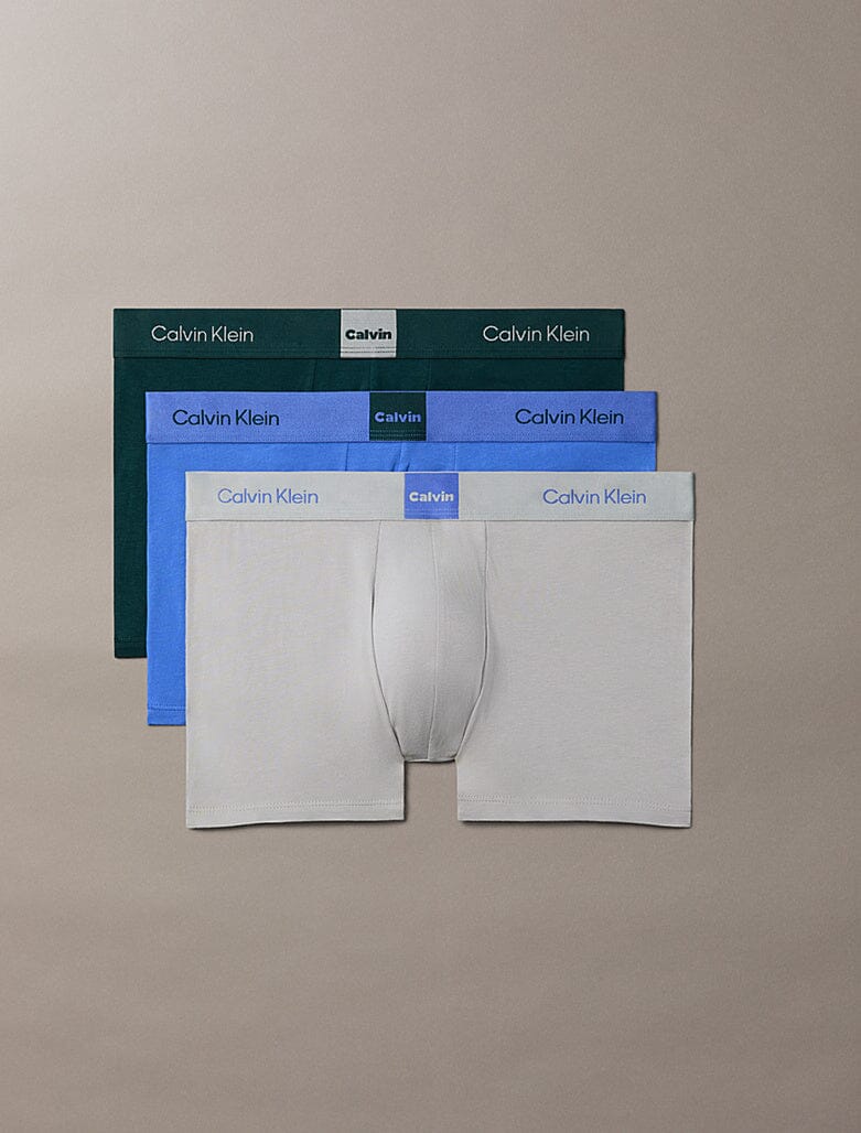 Calvin Klein 3PK Trunk Underwear Gry Multi - Subwear