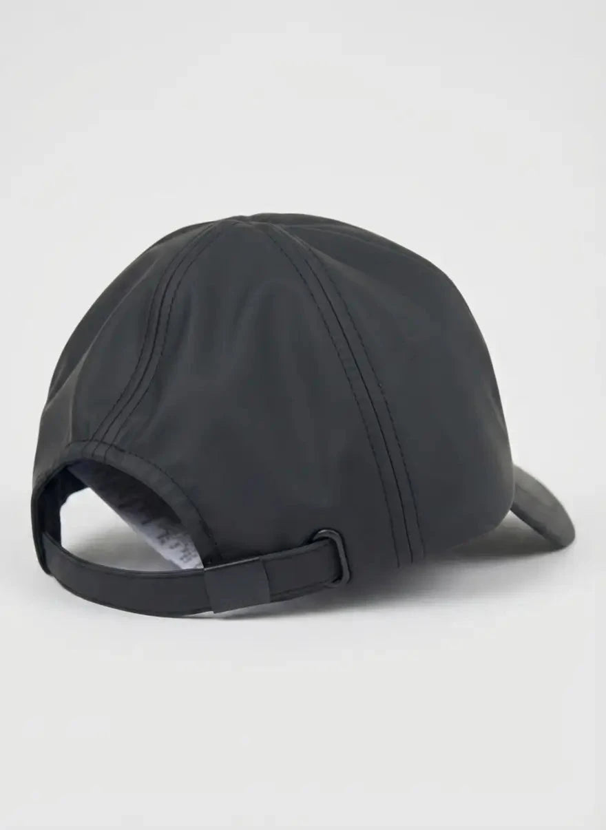 Calvin Klein Rubberized Black Patch Baseball Cap - Subwear