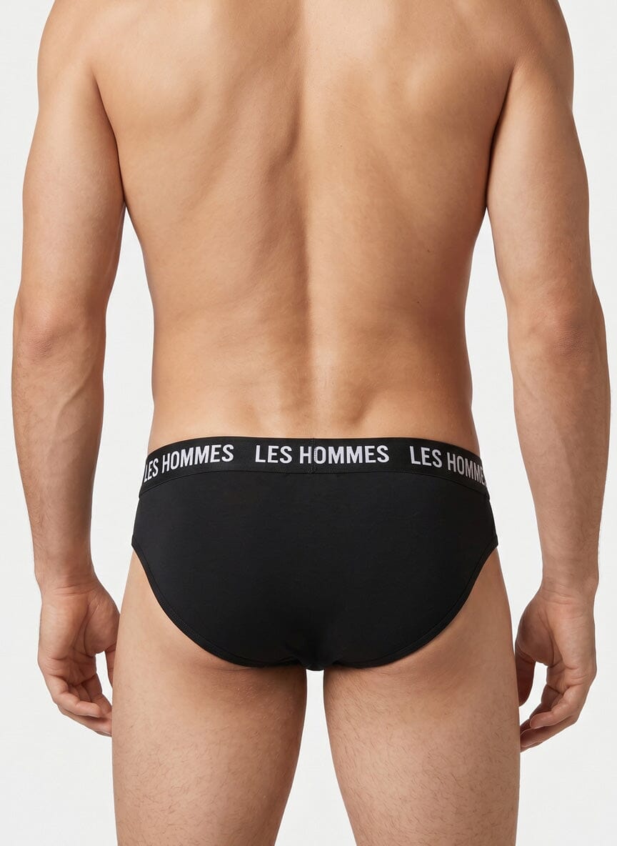 Les Hommes 2 Pack Black Brief Underwear - Subwear