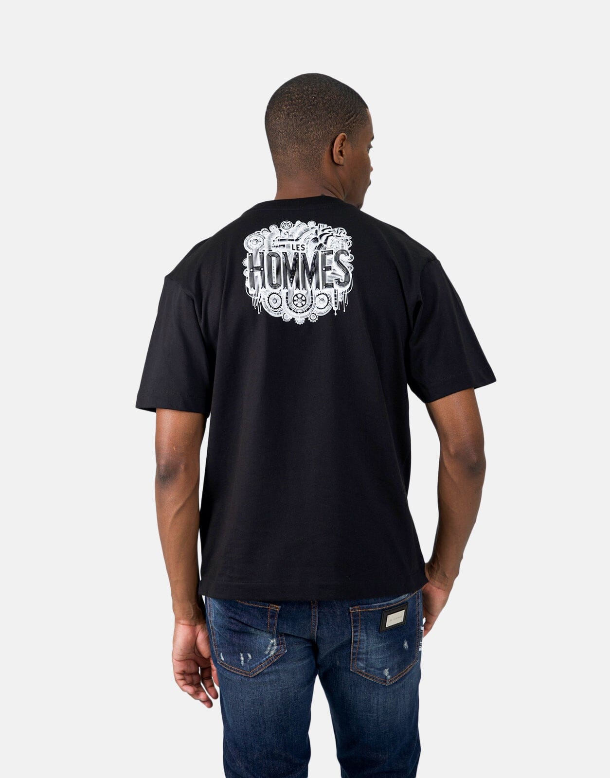 Les Hommes Black Label Dragonfly Black T-Shirt - Subwear