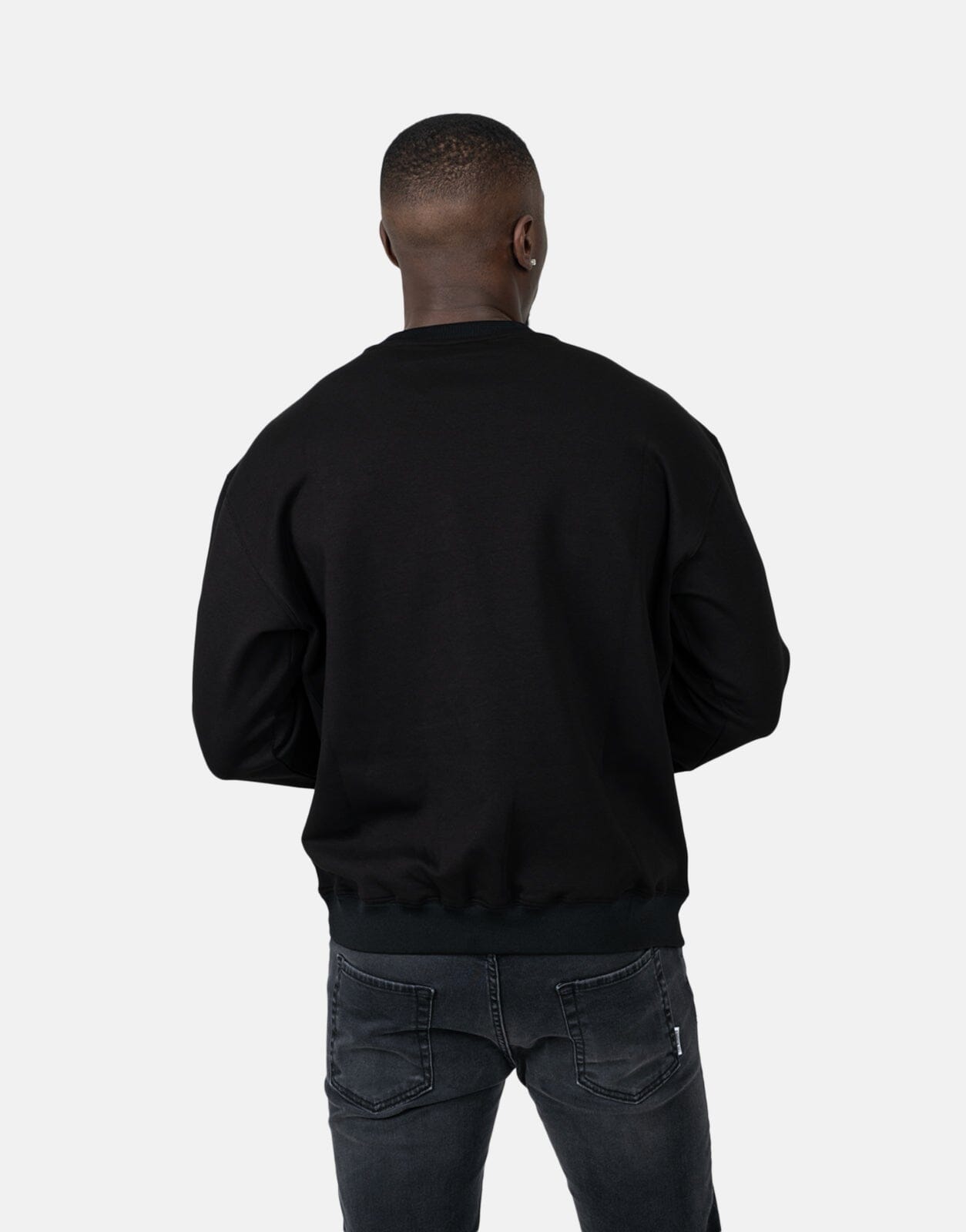 Les Hommes Box Print Black Sweatshirt - Subwear