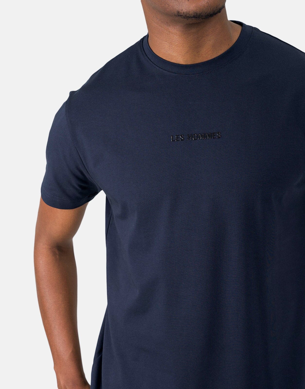 Les Hommes Centre Print Navy T-Shirt - Subwear