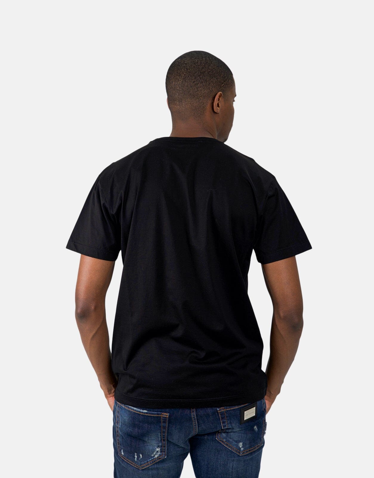 Les Hommes Digital Print Black T-Shirt - Subwear