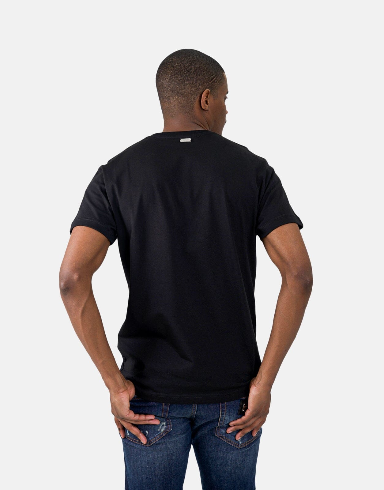 Les Hommes Embroidery Black T-Shirt - Subwear